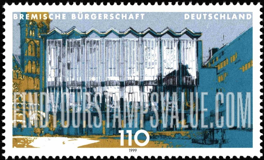FindYourStampsValue: State Parliaments Type of 1998: Bremen City Parliament