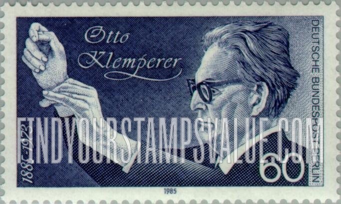 FindYourStampsValue: BERLIN - Otto Klemperer (1885-1973), Conductor