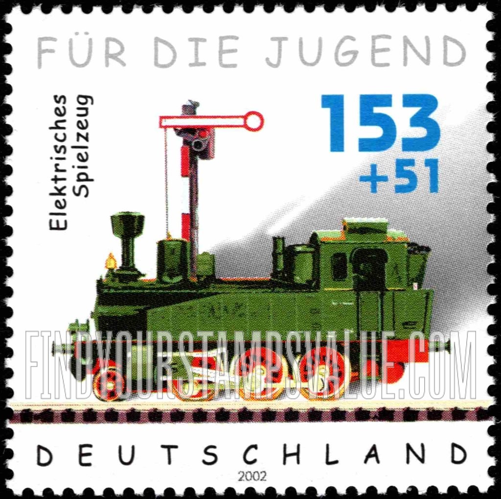 FindYourStampsValue: SEMI-POSTAL - Toys and Games: Toy train
