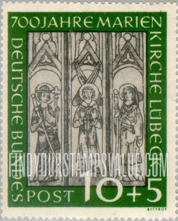 FindYourStampsValue: SEMI-POSTAL - Frescoes from Marienkirche