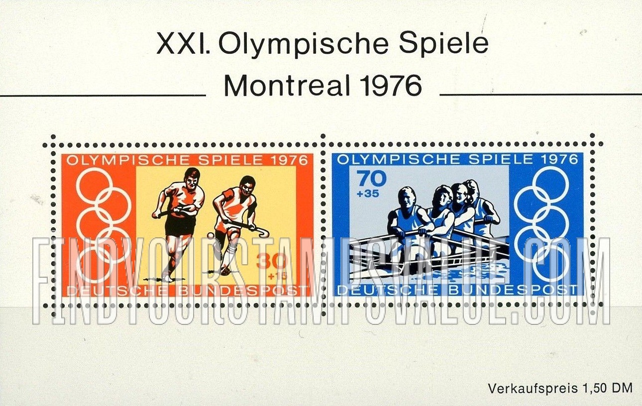FindYourStampsValue: SEMI-POSTAL - Hockey and Rowing, coxed four