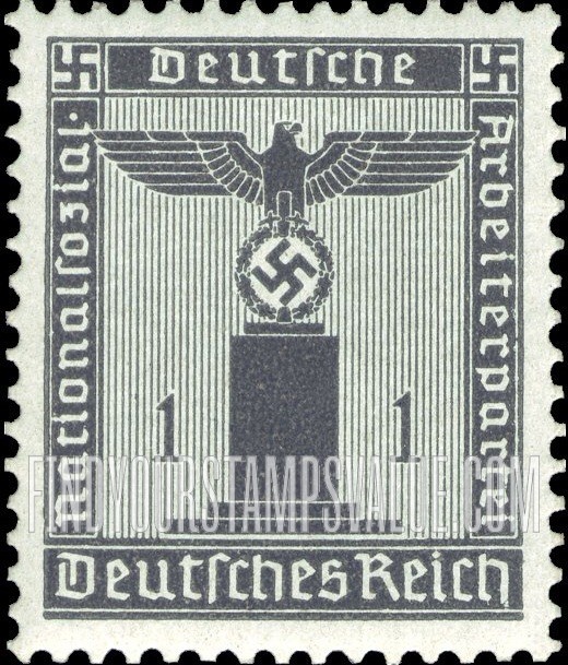 FindYourStampsValue: FRANCHISE - For use by the National Socialist German Workers’ Party: Party Emblem