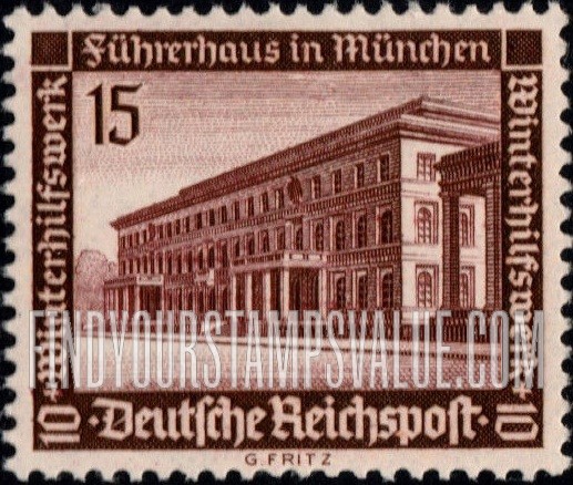 FindYourStampsValue: SEMI-POSTAL - Fuhrer House, Munich
