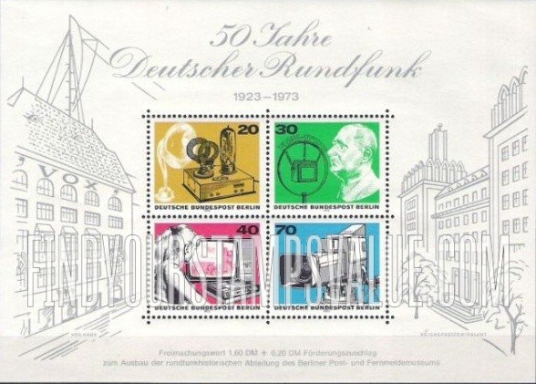 FindYourStampsValue: BERLIN - 50 Years of Broadcasting
