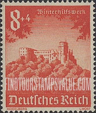 FindYourStampsValue: SEMI-POSTAL - Castle at Heidelberg