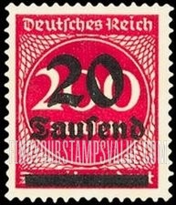 FindYourStampsValue: Numeral Value: Stamps and Types of 1922-23 Surcharged in Black