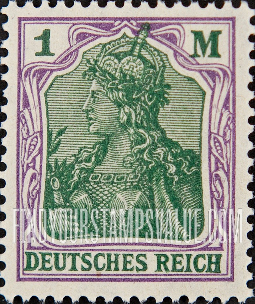 FindYourStampsValue: Germania: Germania Types of 1902-16