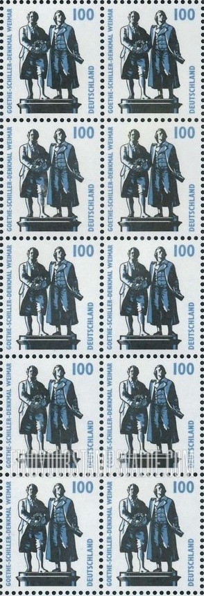 FindYourStampsValue: Historic Sites Type of 1987: Goethe-Schiller Monument