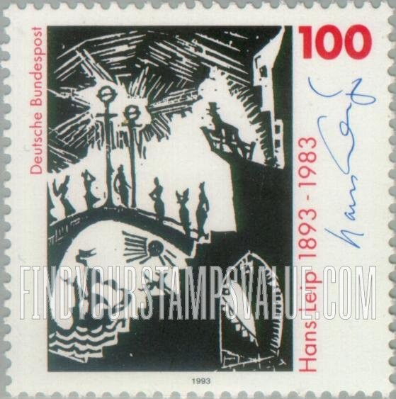 FindYourStampsValue: Hans Leip (1893-1983), Poet and Painter