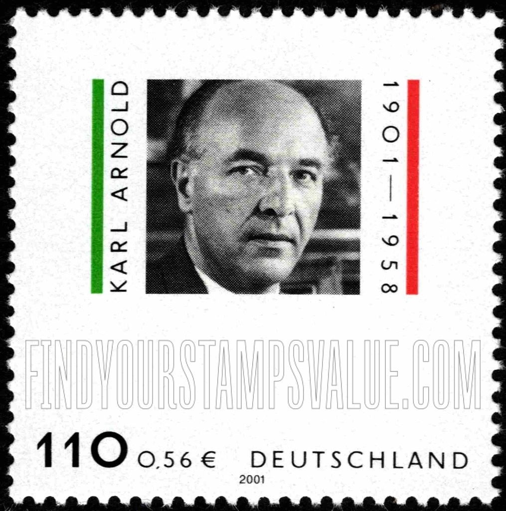FindYourStampsValue: Karl Arnold (1901-58), Politician