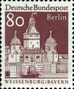 FindYourStampsValue: German Architecture of 12 Centuries - Elling Gate, Weissenburg