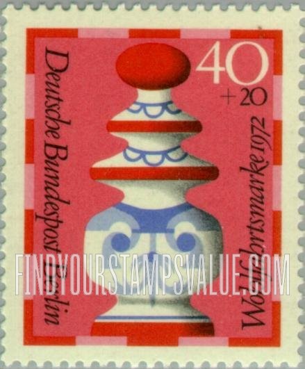 FindYourStampsValue: OCCUPATION SEMI-POSTAL - Chess Type of 1972: Queen