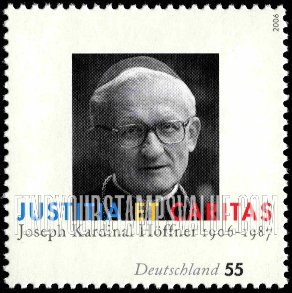 FindYourStampsValue: Joseph Cardinal Höffner (1906-87)