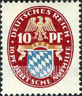 FindYourStampsValue: SEMI-POSTAL - Arms of Bavaria