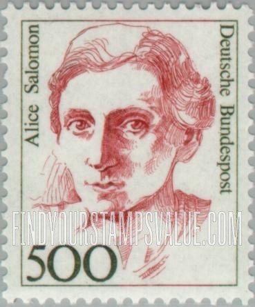 FindYourStampsValue: Famous Women: Alice Salomon (1872-1948), feminist and social activist