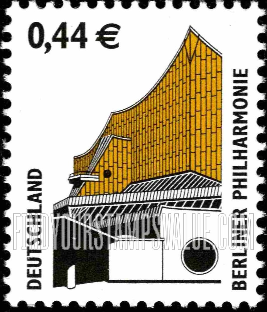 FindYourStampsValue: Historic Sites Type of 1987: Berlin Philharmonic Hall