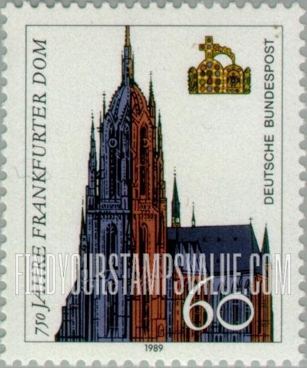 FindYourStampsValue: Frankfurt Cathedral, 750th anniversary