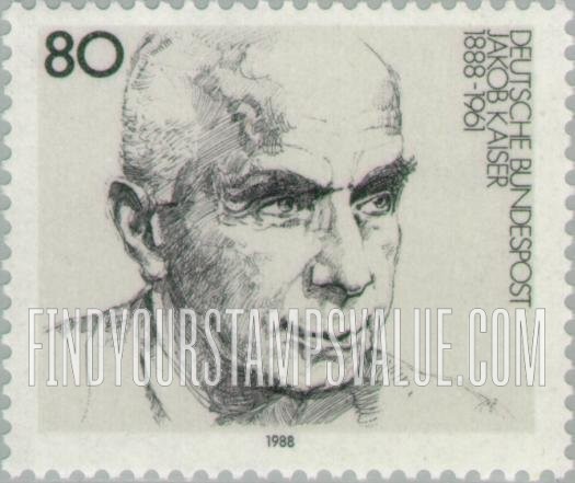 FindYourStampsValue: Jacob Kaiser (1888-1961), Labor Leader