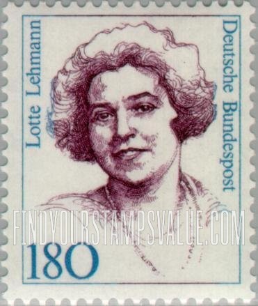 FindYourStampsValue: Famous Women: Lotte Lehmann (1888-1976), soprano