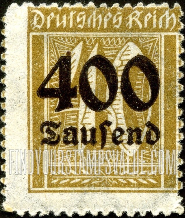 FindYourStampsValue: Numeral Value: Stamps and Types of 1922-23 Surcharged in Brown
