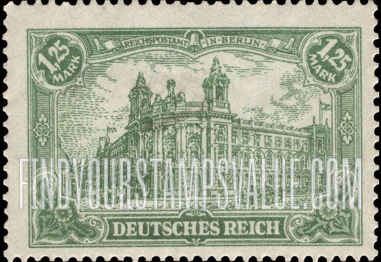 FindYourStampsValue: General Post Office in Berlin: Types of 1902