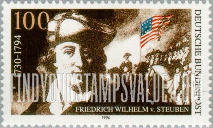 FindYourStampsValue: Baron Friedrich von Steuben (1730-94)