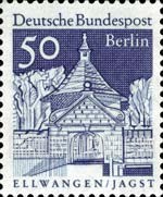 FindYourStampsValue: German Architecture of 12 Centuries - Castle Gate, Ellwangen