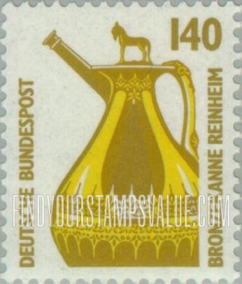 FindYourStampsValue: Historic Sites and Objects: Bronze flagon from Reinheim