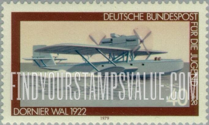 FindYourStampsValue: SEMI-POSTAL - Airplanes: Dornier Wal, 1922