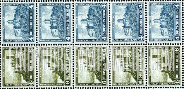 FindYourStampsValue: SEMI-POSTAL - Wartburg Castle and Stolzenfels Castle
