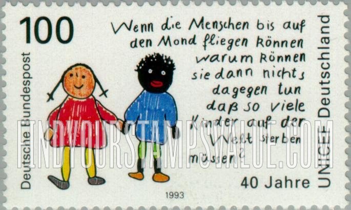 FindYourStampsValue: German UNICEF Committee, 40th Anniversary