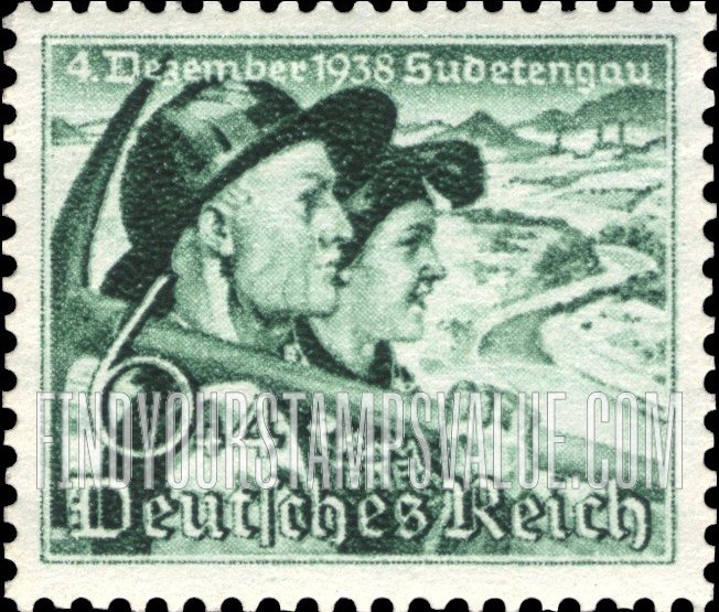 FindYourStampsValue: SEMI-POSTAL - Sudeten Couple