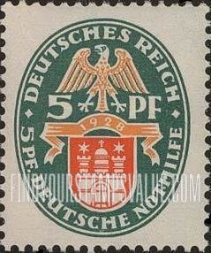 FindYourStampsValue: SEMI-POSTAL - Arms Type of 1925: Hamburg