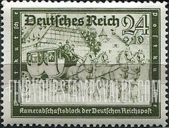 FindYourStampsValue: SEMI-POSTAL - Mail coach