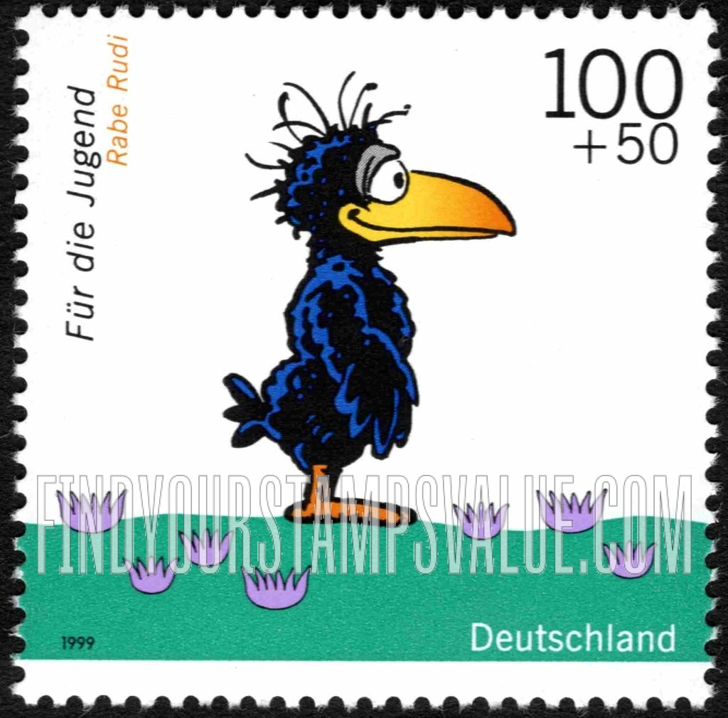 FindYourStampsValue: SEMI-POSTAL - Cartoons: Rudi the Crow