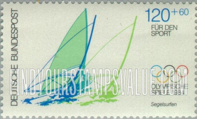 FindYourStampsValue: SEMI-POSTAL - Wind surfing
