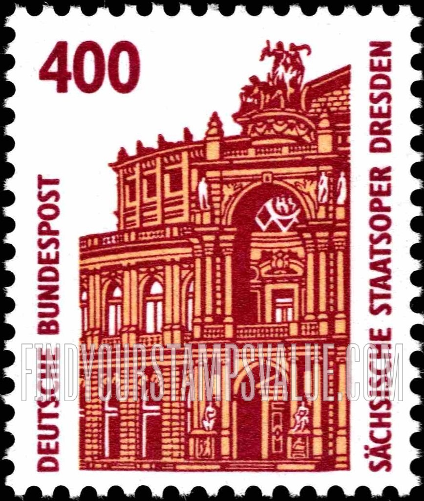 FindYourStampsValue: Historic Sites and Objects: Opera House, Dresden