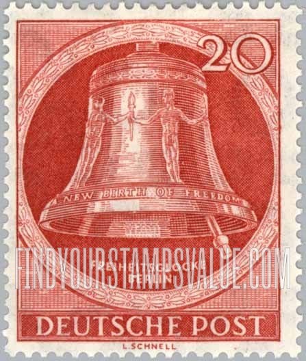 FindYourStampsValue: BERLIN - Freedom Bell, Berlin
