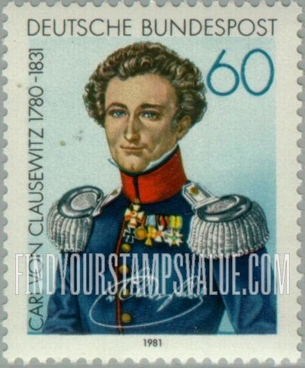 FindYourStampsValue: Karl von Clausewitz, by W. Wach