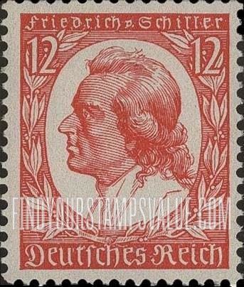 FindYourStampsValue: 175th Birth Anniversary of Friedrich von Schiller