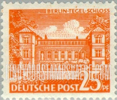 FindYourStampsValue: BERLIN - Tegel Castle
