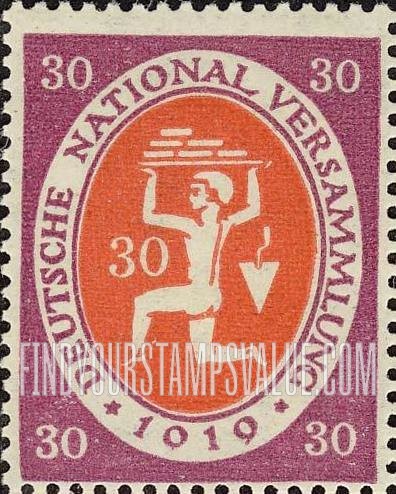 FindYourStampsValue: Rebuilding Germany: Republic National Assembly Issue
