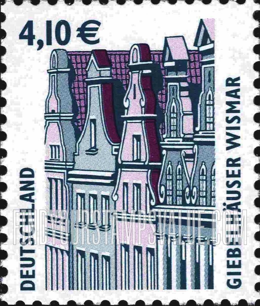 FindYourStampsValue: Historic Sites Type of 1987: Gabled houses, Wismar