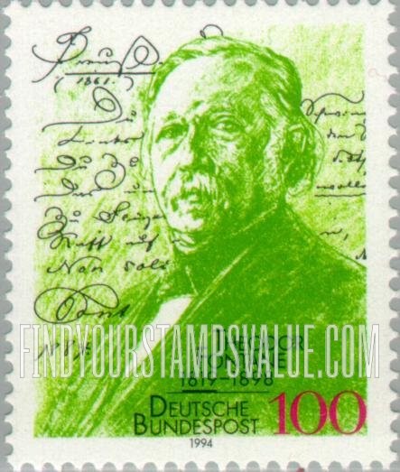 FindYourStampsValue: Theodore Fontane (1819-98), Poet
