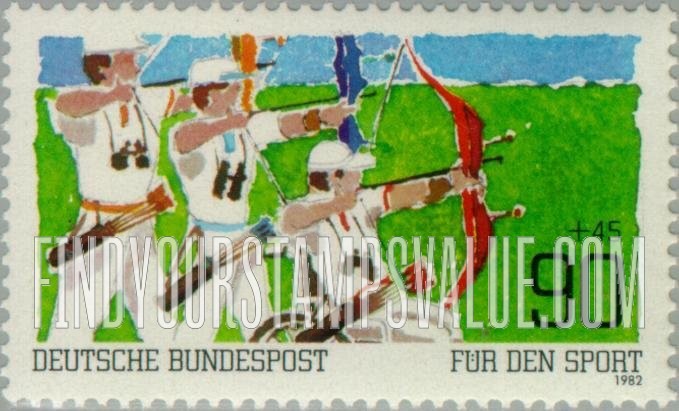FindYourStampsValue: SEMI-POSTAL - Archery