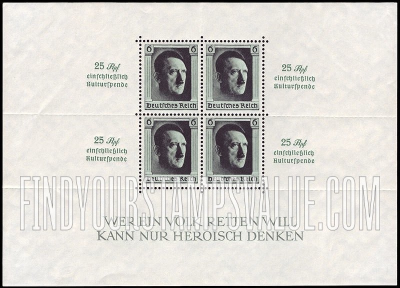 FindYourStampsValue: SEMI-POSTAL - Adolf Hitler
