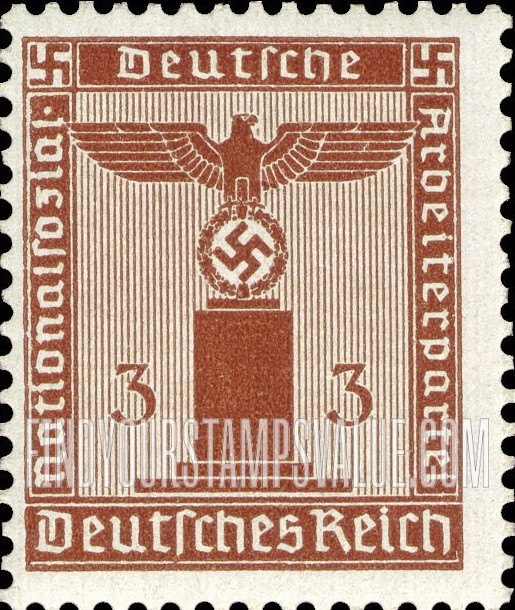 FindYourStampsValue: FRANCHISE - For use by the National Socialist German Workers’ Party: Party Emblem