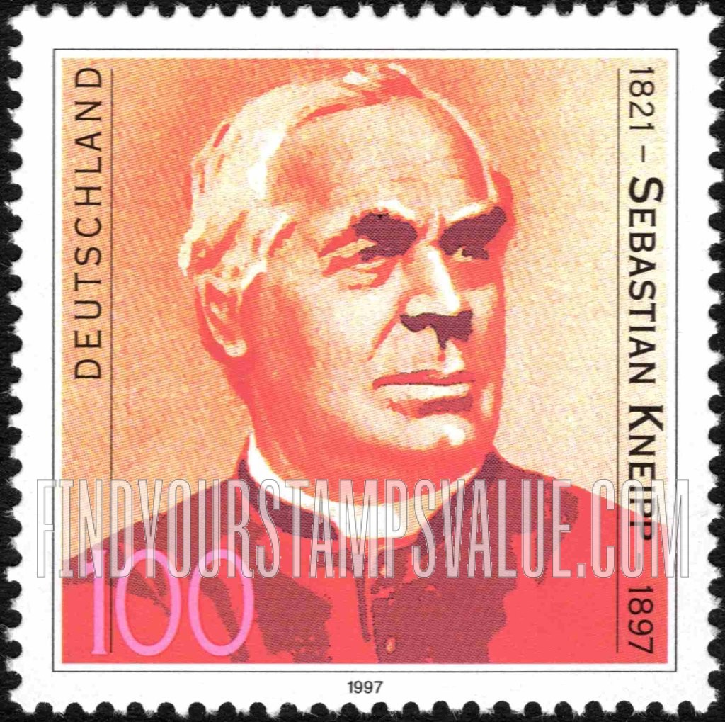 FindYourStampsValue: Fr. Sebastian Kneipp (1821-97), Hydrotherapist