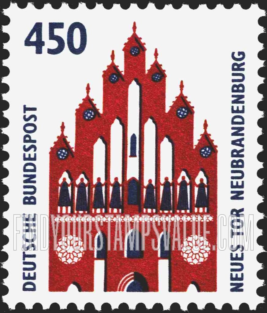 FindYourStampsValue: Historic Sites and Objects: New Gate, Neubrandenburg