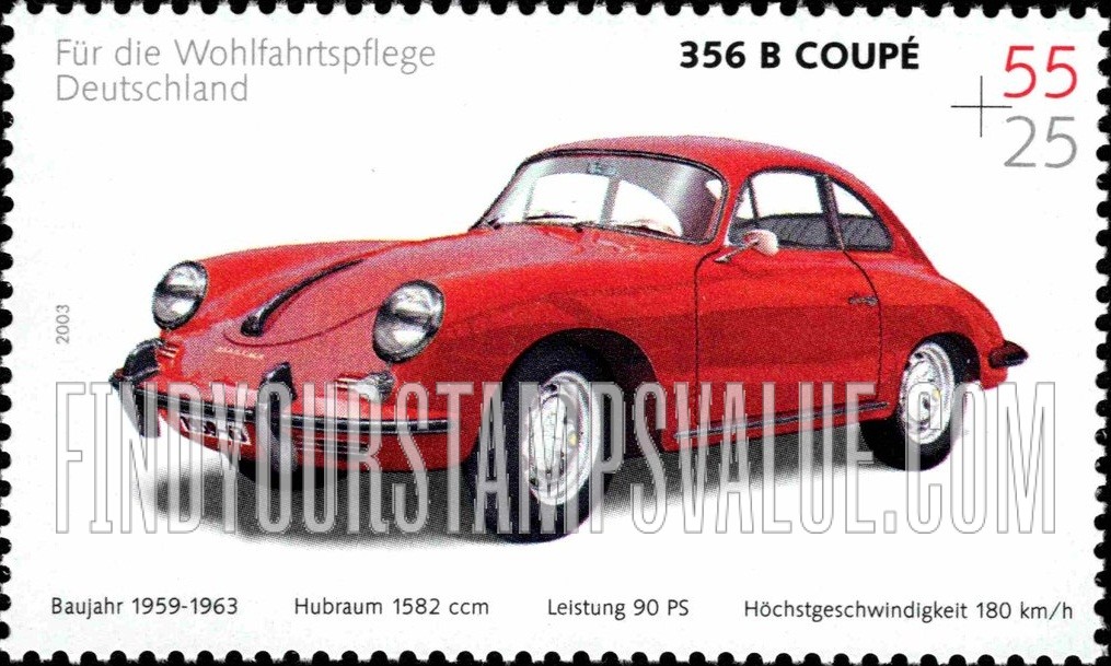 FindYourStampsValue: SEMI-POSTAL - Automobile Type of 2002: 356 B Coupe